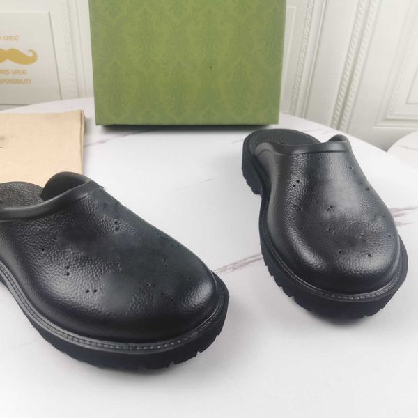 brand perforated slippers men women platform designer sandals wedge rubber cut-out slide transparent materials fashion beach flats shoes, Black
brand perforated slippers men women platform designer sandals wedge rubber cut-out slide transparent materials fashion beach flats shoes, Black
