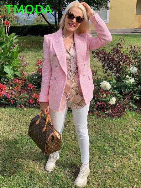 suit t moda 2021 women autumn fashion pink double breasted blazers vintage slim, White;black
suit t moda 2021 women autumn fashion pink double breasted blazers vintage slim, White;black
