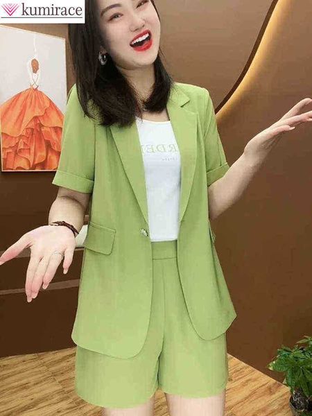 casual short sleeve jacket blazer shorts two delicate set office work suit overall 2022 summer new elegant women shorts suit j220813, White;black
casual short sleeve jacket blazer shorts two delicate set office work suit overall 2022 summer new elegant women shorts suit j220813, White;black