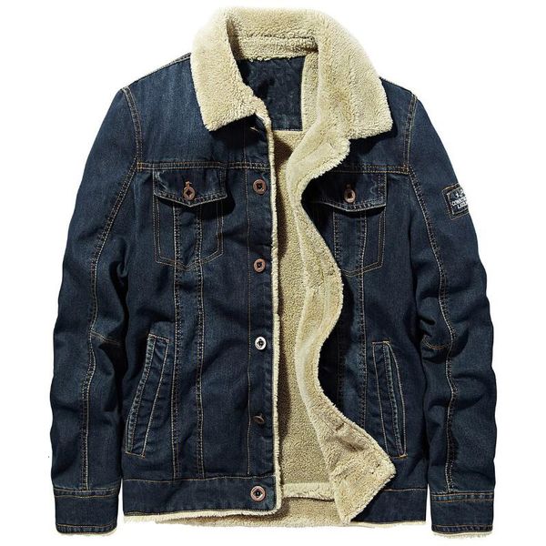 men's down parkas winter thicken denim coat men outwear plus velvet warm jeans jacket man casual fur thick fleece cowboy parka size 5xl, Black
men's down parkas winter thicken denim coat men outwear plus velvet warm jeans jacket man casual fur thick fleece cowboy parka size 5xl, Black