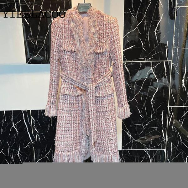 women's jackets pink brown coat long spring autumn winter jacket tweed business ladies long fringed bohemian coat 221125, Black;brown
women's jackets pink brown coat long spring autumn winter jacket tweed business ladies long fringed bohemian coat 221125, Black;brown