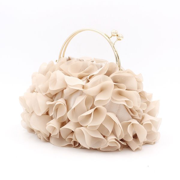 evening bags vintage fashion women's champagne flower wedding bridal with metal handle clutches gold color chain crossbody 221128
evening bags vintage fashion women's champagne flower wedding bridal with metal handle clutches gold color chain crossbody 221128