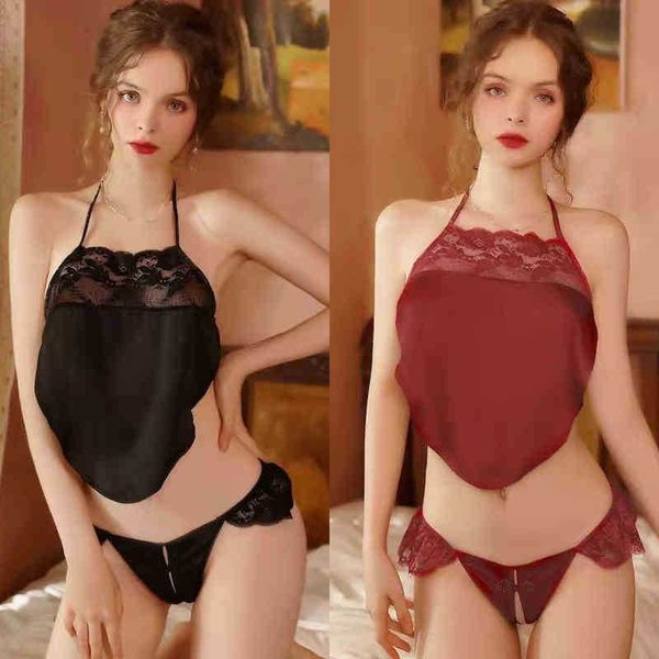 nxy underwear lingerie hanging neck belly pocket open crotch pajamas antique pure desire lace large temptation suit 220525, Red;black
nxy underwear lingerie hanging neck belly pocket open crotch pajamas antique pure desire lace large temptation suit 220525, Red;black