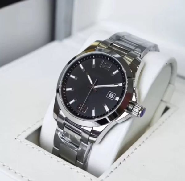 high grade conquest mens watches automatic mechanical movement stainless steel bracelet smooth bezel with hydroconquest hardlex glass markin, Slivery;brown
high grade conquest mens watches automatic mechanical movement stainless steel bracelet smooth bezel with hydroconquest hardlex glass markin, Slivery;brown