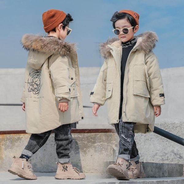 down coat boys parkas winter thicken warm jackets long children hooded coat kids clothes cotton outfits toddler overall fashion outerwear 22, Blue;gray
down coat boys parkas winter thicken warm jackets long children hooded coat kids clothes cotton outfits toddler overall fashion outerwear 22, Blue;gray