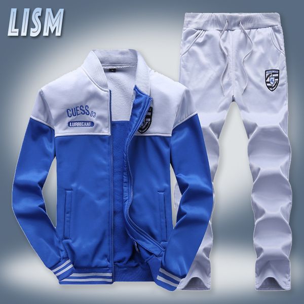 men's tracksuits lism autumn mens sports sets fashion brand long sleeve jacket sweatpants sportswear male casual tracksuit set 221129, Gray
men's tracksuits lism autumn mens sports sets fashion brand long sleeve jacket sweatpants sportswear male casual tracksuit set 221129, Gray