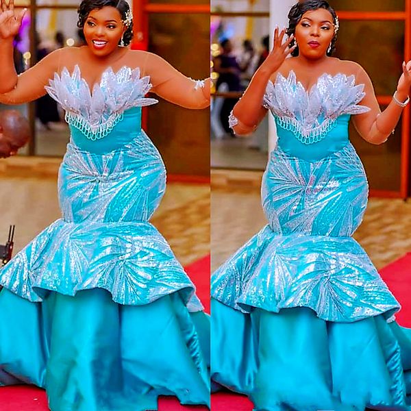 2022 arabic aso ebi blue mermaid prom dresses sequined lace evening formal party second reception birthday engagement gowns dress zj154, Black
2022 arabic aso ebi blue mermaid prom dresses sequined lace evening formal party second reception birthday engagement gowns dress zj154, Black