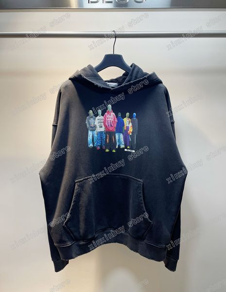xinxinbuy men designer hoodie sweatshirt portrait destroyed letter splash ink women black white brown s-xl, Black;brown
xinxinbuy men designer hoodie sweatshirt portrait destroyed letter splash ink women black white brown s-xl, Black;brown
