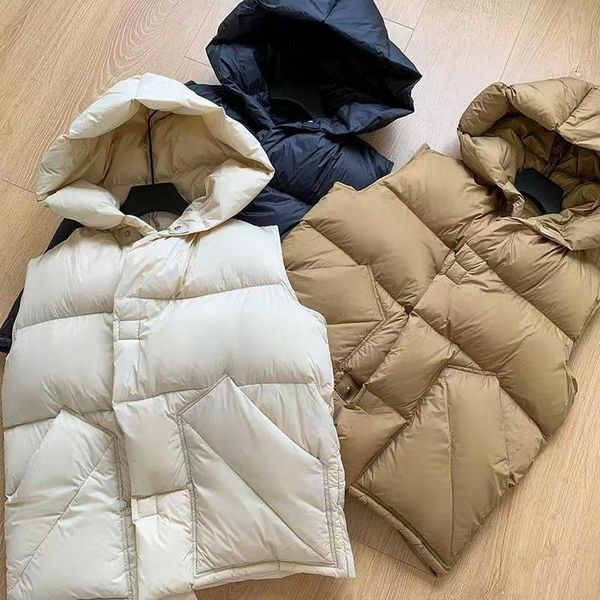 women's down parkas winter women white duck down sleeveless coat vest female hooded button waistcoat jacket casual lady fluffy loose gi, Black
women's down parkas winter women white duck down sleeveless coat vest female hooded button waistcoat jacket casual lady fluffy loose gi, Black