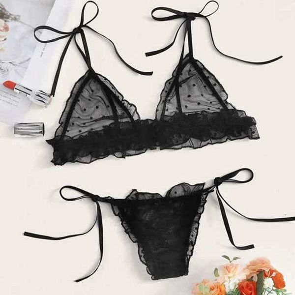 women's underwear cute bra and panty lace lingerie strappy babydoll bodysuit mesh three point style set, Red;black
women's underwear cute bra and panty lace lingerie strappy babydoll bodysuit mesh three point style set, Red;black