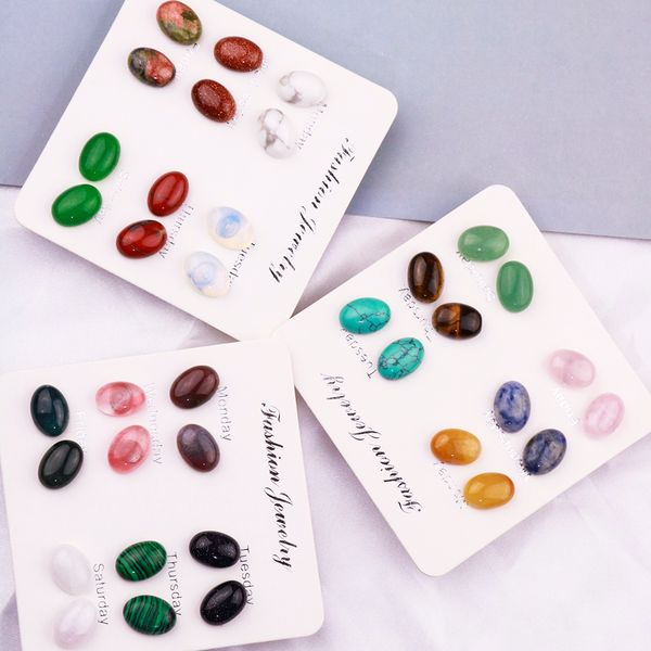 natural stone oval stud earrings pink crystal quartz tiger eye aventurine stainless steel earring jewlry for women, Golden;silver
natural stone oval stud earrings pink crystal quartz tiger eye aventurine stainless steel earring jewlry for women, Golden;silver
