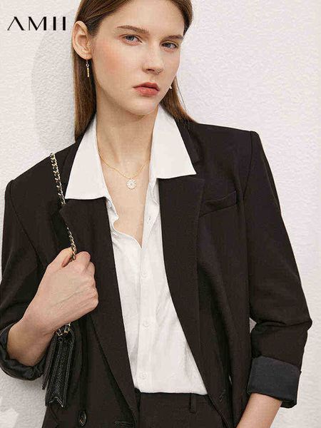 suit amii minimalism women blazers fashion notched solid elegant jackets and ja, White;black
suit amii minimalism women blazers fashion notched solid elegant jackets and ja, White;black