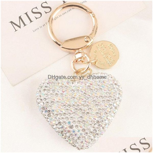 key rings fashion fl rhinestone keychain couple peach heart key chains bling crystal pendant keyring holder charm bag women jewelry dho7r, Slivery;golden
key rings fashion fl rhinestone keychain couple peach heart key chains bling crystal pendant keyring holder charm bag women jewelry dho7r, Slivery;golden