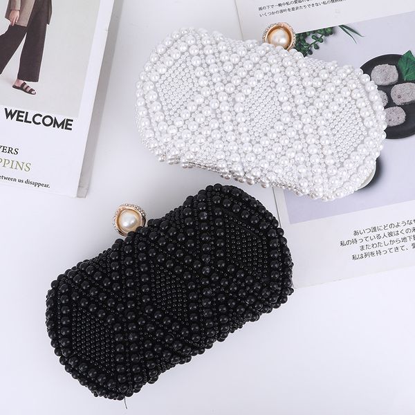 evening bags fashion women pearl beading bags luxury elegant clutches bridal wedding party handbags ladies black white shoulder bag 221128
evening bags fashion women pearl beading bags luxury elegant clutches bridal wedding party handbags ladies black white shoulder bag 221128