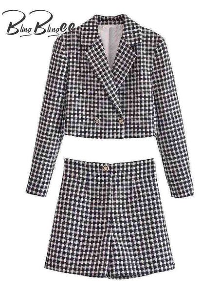 suit blingblingee 2022 spring women met woven plaid blazer ornate buttons cropp, White;black
suit blingblingee 2022 spring women met woven plaid blazer ornate buttons cropp, White;black