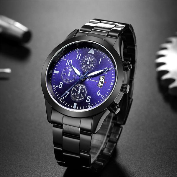 wristwatches geneva watches men luxury black stainless steel blue face quartz watch sports reloj hombre horloge heren 221129, Slivery;brown
wristwatches geneva watches men luxury black stainless steel blue face quartz watch sports reloj hombre horloge heren 221129, Slivery;brown
