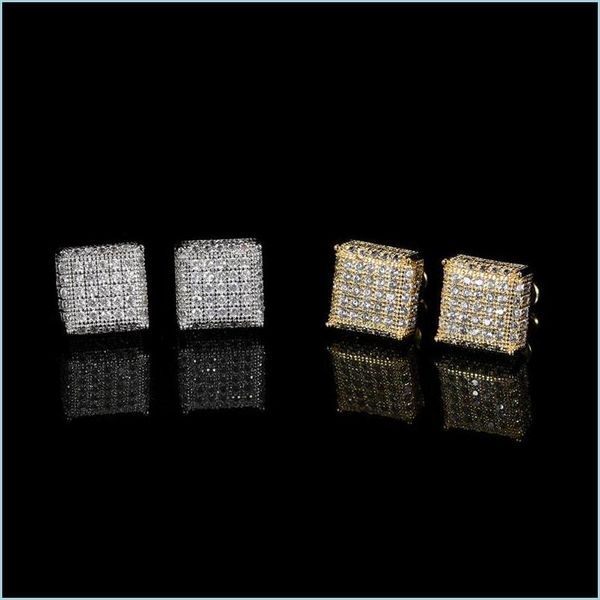 pendant necklaces hip hop rapper rock gold plated cz studded 18k square diamond for mens earrings fashion luxury jewelry dro dhgarden dhfwb, Silver
pendant necklaces hip hop rapper rock gold plated cz studded 18k square diamond for mens earrings fashion luxury jewelry dro dhgarden dhfwb, Silver