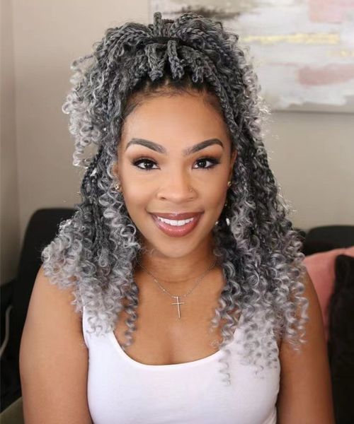 stunning afro kinky curly salt and pepper grey ponytail extension drawstring women hair piece human puff bun clip in box braid fashion girl, Black
stunning afro kinky curly salt and pepper grey ponytail extension drawstring women hair piece human puff bun clip in box braid fashion girl, Black