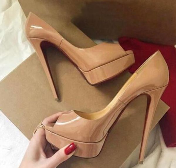 designer high heel shoes women peep toes sandals 14cm red shiny bottoms black nude patent leather luxery shoe woman pumps 35-45 dust bag wit
designer high heel shoes women peep toes sandals 14cm red shiny bottoms black nude patent leather luxery shoe woman pumps 35-45 dust bag wit