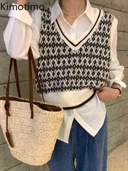 women's sweaters kimotimo argyles jacquard knitted vest female autumn v neck outer wear pullover korean chic retro college style fashio, White;black
women's sweaters kimotimo argyles jacquard knitted vest female autumn v neck outer wear pullover korean chic retro college style fashio, White;black