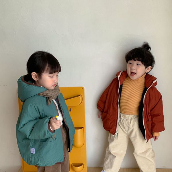 down coat winter kids casual quilted patchwork reversible jackets children warm thick hooded zipper coats 18y 221128, Blue;gray
down coat winter kids casual quilted patchwork reversible jackets children warm thick hooded zipper coats 18y 221128, Blue;gray