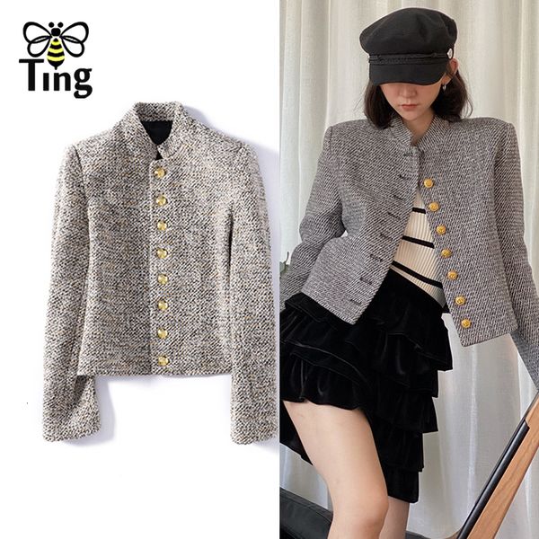 wo tingfly designer fashion tweed single breasted short blazer coat winter autumn street chic skinny lady coats cropped 221129, Black;brown
wo tingfly designer fashion tweed single breasted short blazer coat winter autumn street chic skinny lady coats cropped 221129, Black;brown