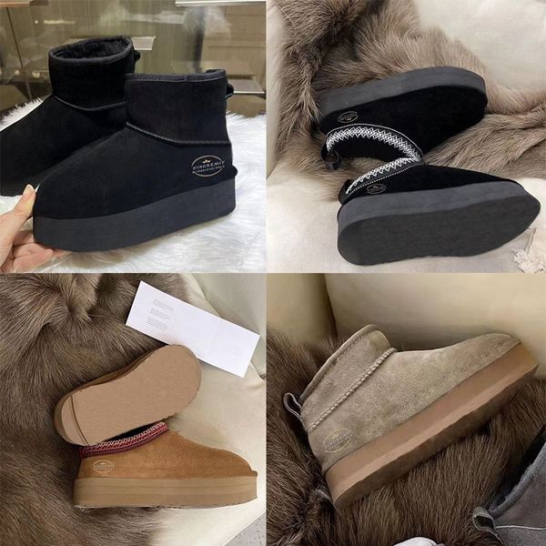 designer boots australian classic winter warm boot fashion platform booties mini half snow boots ankle bootie sheepskin suede shoes, Black
designer boots australian classic winter warm boot fashion platform booties mini half snow boots ankle bootie sheepskin suede shoes, Black
