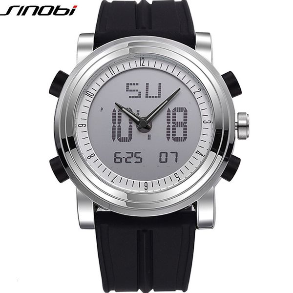 wristwatches sinobi brand sports chronograph men's wrist watches digital quartz double movement waterproof diving watchband males clock, Slivery;brown
wristwatches sinobi brand sports chronograph men's wrist watches digital quartz double movement waterproof diving watchband males clock, Slivery;brown