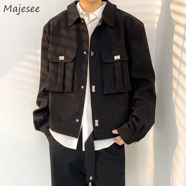 men's jackets men design pockets personal gentle hipsters retro japanese high street chic outwear clothing chaqueta handsome cool kpop, Black;brown
men's jackets men design pockets personal gentle hipsters retro japanese high street chic outwear clothing chaqueta handsome cool kpop, Black;brown