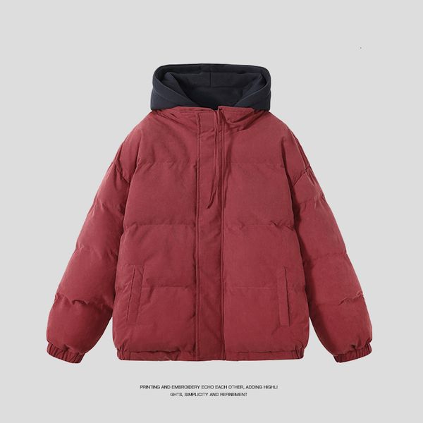 men's down parkas satin brushed loose fashion versatile cotton jacket for men winter youth autumn holiday two piece hooded coat 221128, Black
men's down parkas satin brushed loose fashion versatile cotton jacket for men winter youth autumn holiday two piece hooded coat 221128, Black