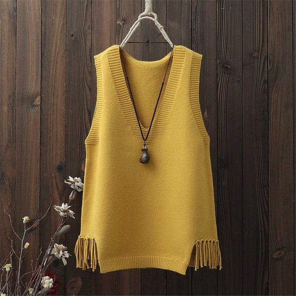 women's sweaters vest women korean style allmatch women solid loose knitted sweater vest women vhals sweater fashion girls vest j22091, White;black
women's sweaters vest women korean style allmatch women solid loose knitted sweater vest women vhals sweater fashion girls vest j22091, White;black