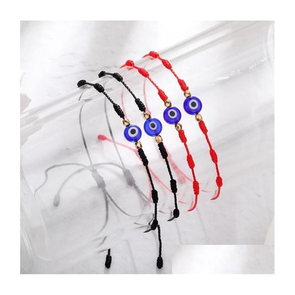 charm bracelets turkish lucky evil blue eye bracelets handmade braided red black rope 7 knots bracelet friendship jewelry for women dhs2s, Golden;silver
charm bracelets turkish lucky evil blue eye bracelets handmade braided red black rope 7 knots bracelet friendship jewelry for women dhs2s, Golden;silver