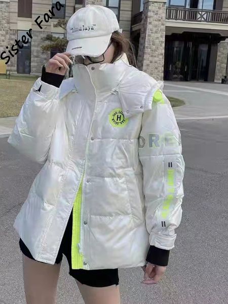 women's down parkas winter waterproof hooded parka white down duck jacket women large size loose winter warm thick parka women jacket 2, Black
women's down parkas winter waterproof hooded parka white down duck jacket women large size loose winter warm thick parka women jacket 2, Black