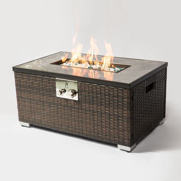 other home outdoor rattan gas fire table 40 000btu pit with tile 32"lx20"wx15"h 221129
other home outdoor rattan gas fire table 40 000btu pit with tile 32"lx20"wx15"h 221129