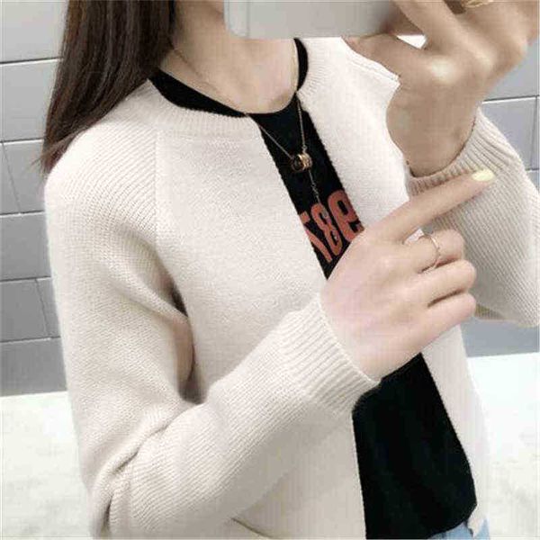 women's sweaters fashion 2019 spring new outdoor korean style round neck long sleeves sweater women cardigan short coat female sweater, White;black
women's sweaters fashion 2019 spring new outdoor korean style round neck long sleeves sweater women cardigan short coat female sweater, White;black