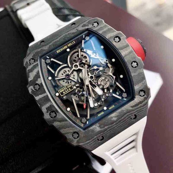 wristwatch luxury mens mechanical watch richa milles rm35-02 fully automatic movement sapphire mirror rubber watchband, Slivery;brown
wristwatch luxury mens mechanical watch richa milles rm35-02 fully automatic movement sapphire mirror rubber watchband, Slivery;brown