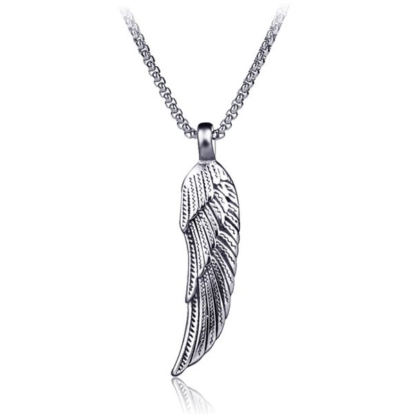 bird feather pendant neacklaces retro stainless steel men nightclub necklace fine fashion jewelry, Silver
bird feather pendant neacklaces retro stainless steel men nightclub necklace fine fashion jewelry, Silver
