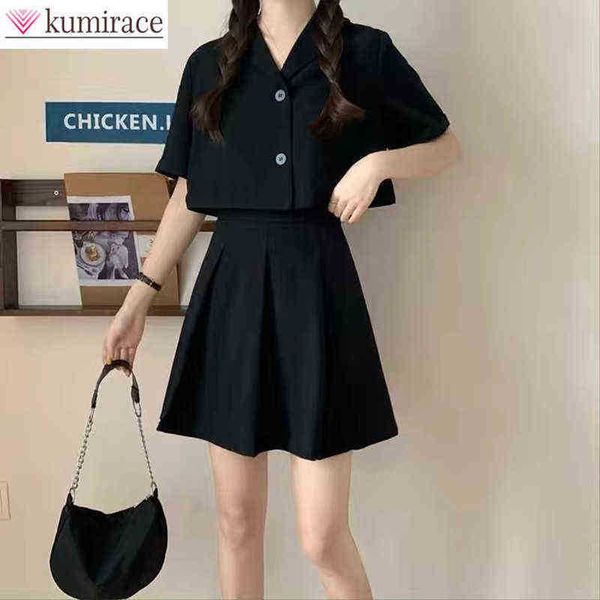 summer kpop temperament suit brief paragraph coat loose dents suit twopiece pleated skirt of tall waist institute wind set j220813, White;black
summer kpop temperament suit brief paragraph coat loose dents suit twopiece pleated skirt of tall waist institute wind set j220813, White;black