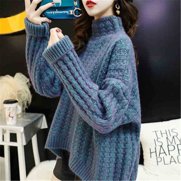 women's sweaters korean fashion turtleneck women sweaters 2020 new autumn winter thickened loose with style oversize casual pz3607 j22, White;black
women's sweaters korean fashion turtleneck women sweaters 2020 new autumn winter thickened loose with style oversize casual pz3607 j22, White;black