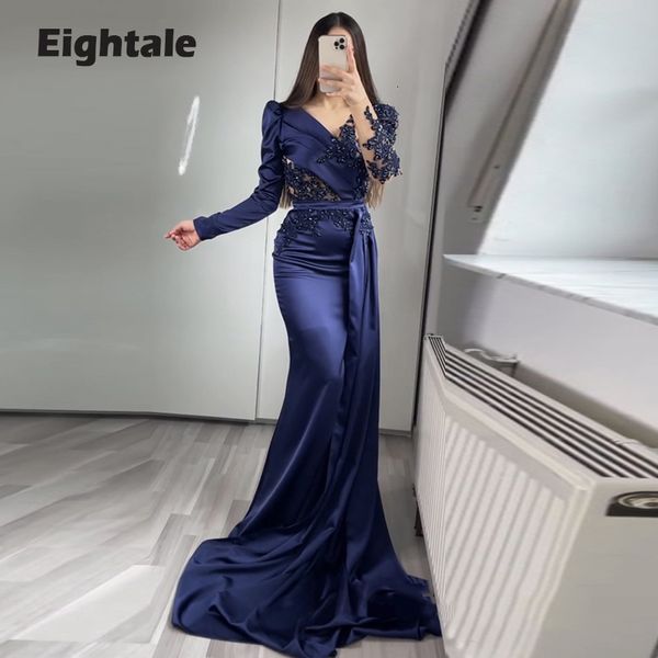 party dresses eightale blue evening for wedding satin beaded pearls long sleeves pleats elegant mermaid prom gowns celebrity 221129, White;black
party dresses eightale blue evening for wedding satin beaded pearls long sleeves pleats elegant mermaid prom gowns celebrity 221129, White;black
