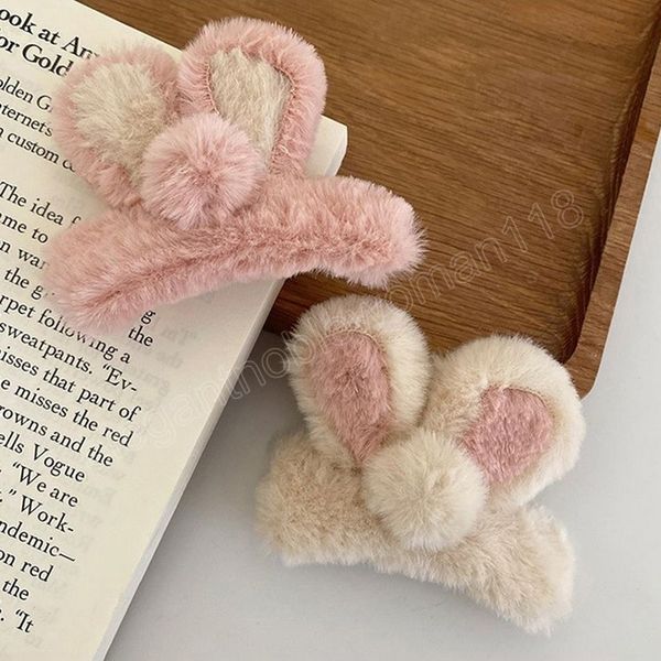 women plush rabbit ear girls side bangs clip ornament hair clips barrettes cute hairpins winter fashion hair accessories, Golden;silver
women plush rabbit ear girls side bangs clip ornament hair clips barrettes cute hairpins winter fashion hair accessories, Golden;silver