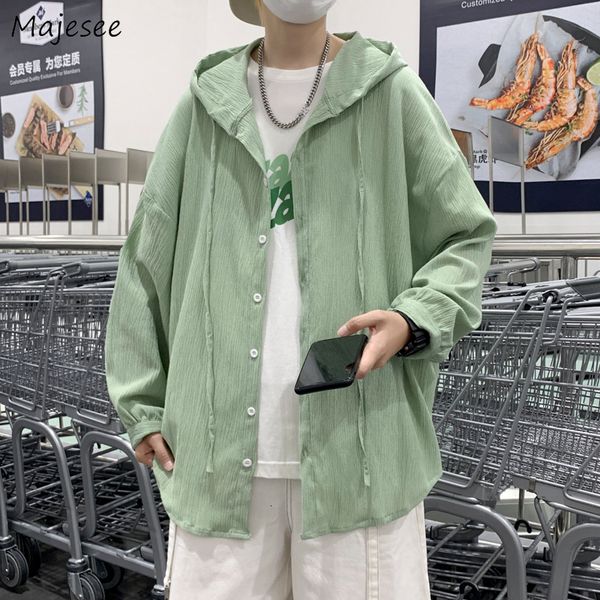 men's jackets men summer hooded pure color thin simply all match teen hip hop streetwear korean stylish baggy button up fashion casual, Black;brown
men's jackets men summer hooded pure color thin simply all match teen hip hop streetwear korean stylish baggy button up fashion casual, Black;brown
