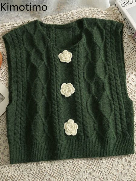 women's sweaters kimotimo argyle three dimensional flowers knitted vest women autumn retro slim sleeveless sweater korean fashion short, White;black
women's sweaters kimotimo argyle three dimensional flowers knitted vest women autumn retro slim sleeveless sweater korean fashion short, White;black