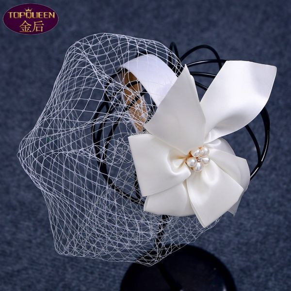 headpieces pearls satin bow band encryption mesh veil hairband bridal party dress veil baroque headwear rhinestone with wedding jewelry hair, Silver
headpieces pearls satin bow band encryption mesh veil hairband bridal party dress veil baroque headwear rhinestone with wedding jewelry hair, Silver