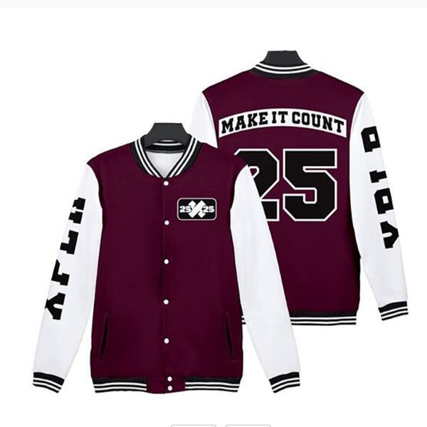 Jackets XPLR Sam and Men's Colby Merch Baseball Men Bomber Outwear Streetwear Hip Hop Maroon Letterman College Uniform 221129
