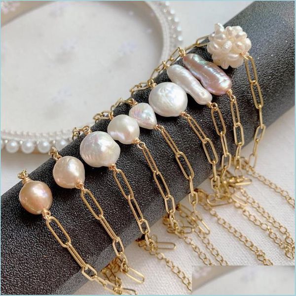 charm bracelets natural freshwate pearl bracelet gold color stainless steel chain irregar baroque for women wedding party dr dhgarden dhlda, Golden;silver
charm bracelets natural freshwate pearl bracelet gold color stainless steel chain irregar baroque for women wedding party dr dhgarden dhlda, Golden;silver