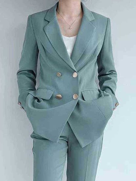 new casual elegant women blazer pantsuit office lady vintage trousers two pieces set femme fashion korean formal outfits clothing j220813, White;black
new casual elegant women blazer pantsuit office lady vintage trousers two pieces set femme fashion korean formal outfits clothing j220813, White;black