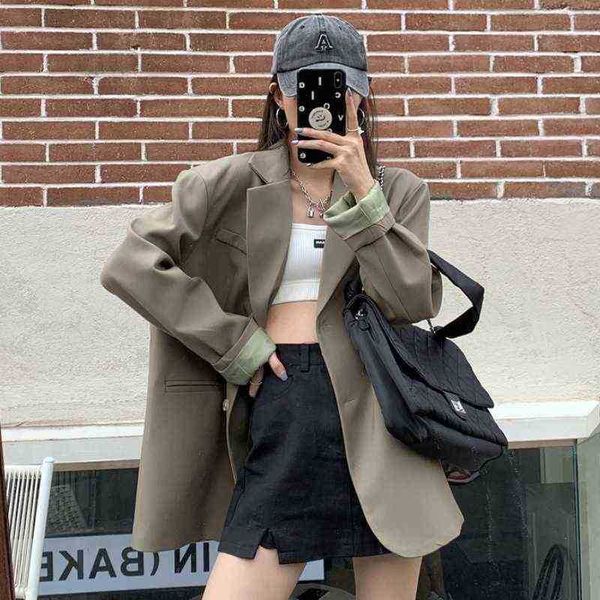 new fashion autumn chic solid color elegant blazer women single button loose solid vneck long sleeve cardigan blazers 2022 j220813, White;black
new fashion autumn chic solid color elegant blazer women single button loose solid vneck long sleeve cardigan blazers 2022 j220813, White;black