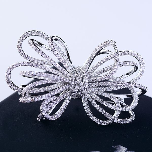 pins brooches korean version of the corsage copper inlaid zircon bow brooch women s wedding clothing accessories high end luxury 221128, Gray
pins brooches korean version of the corsage copper inlaid zircon bow brooch women s wedding clothing accessories high end luxury 221128, Gray