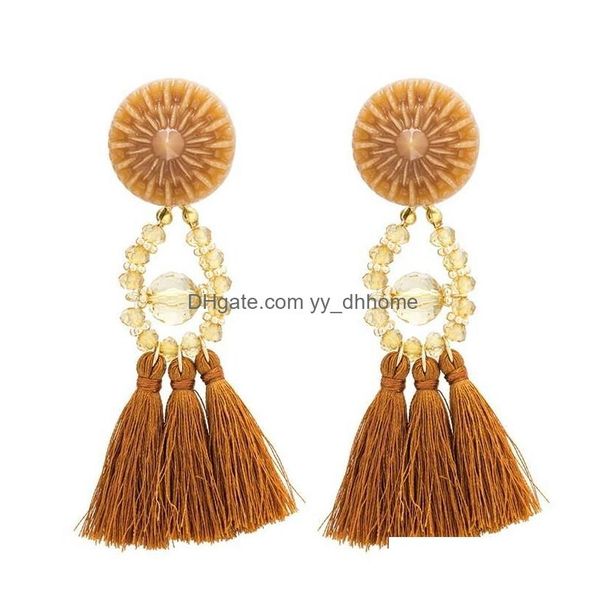 dangle chandelier earrings bohemian crystal beads tassel cotton pendant handmade temperament drop delivery jewelry dhctb, Silver
dangle chandelier earrings bohemian crystal beads tassel cotton pendant handmade temperament drop delivery jewelry dhctb, Silver